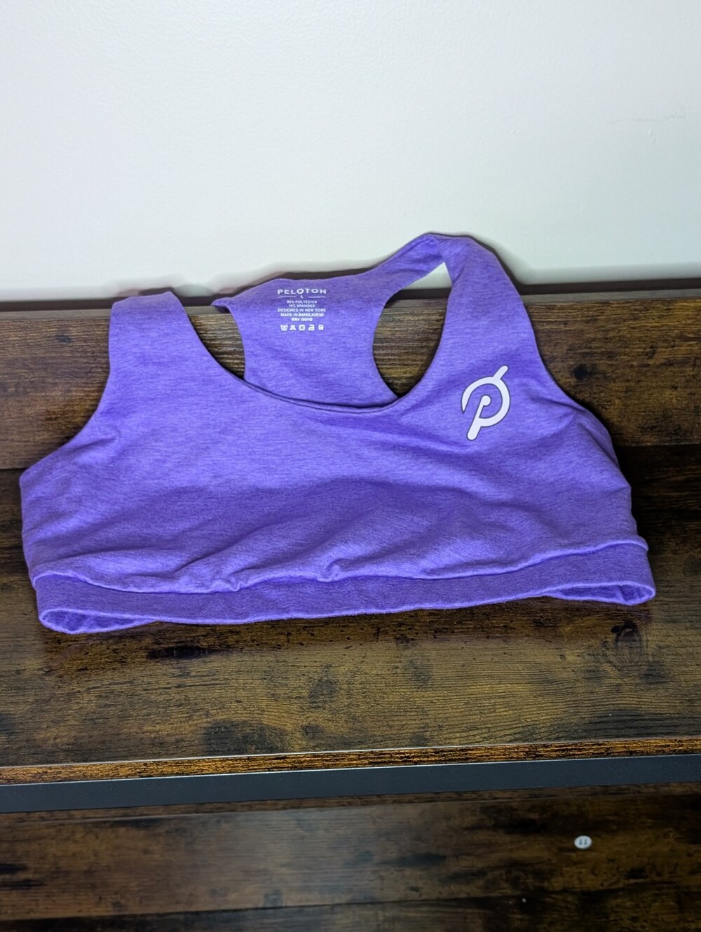 Peloton Women's Purple Racerback Large Sports Bra